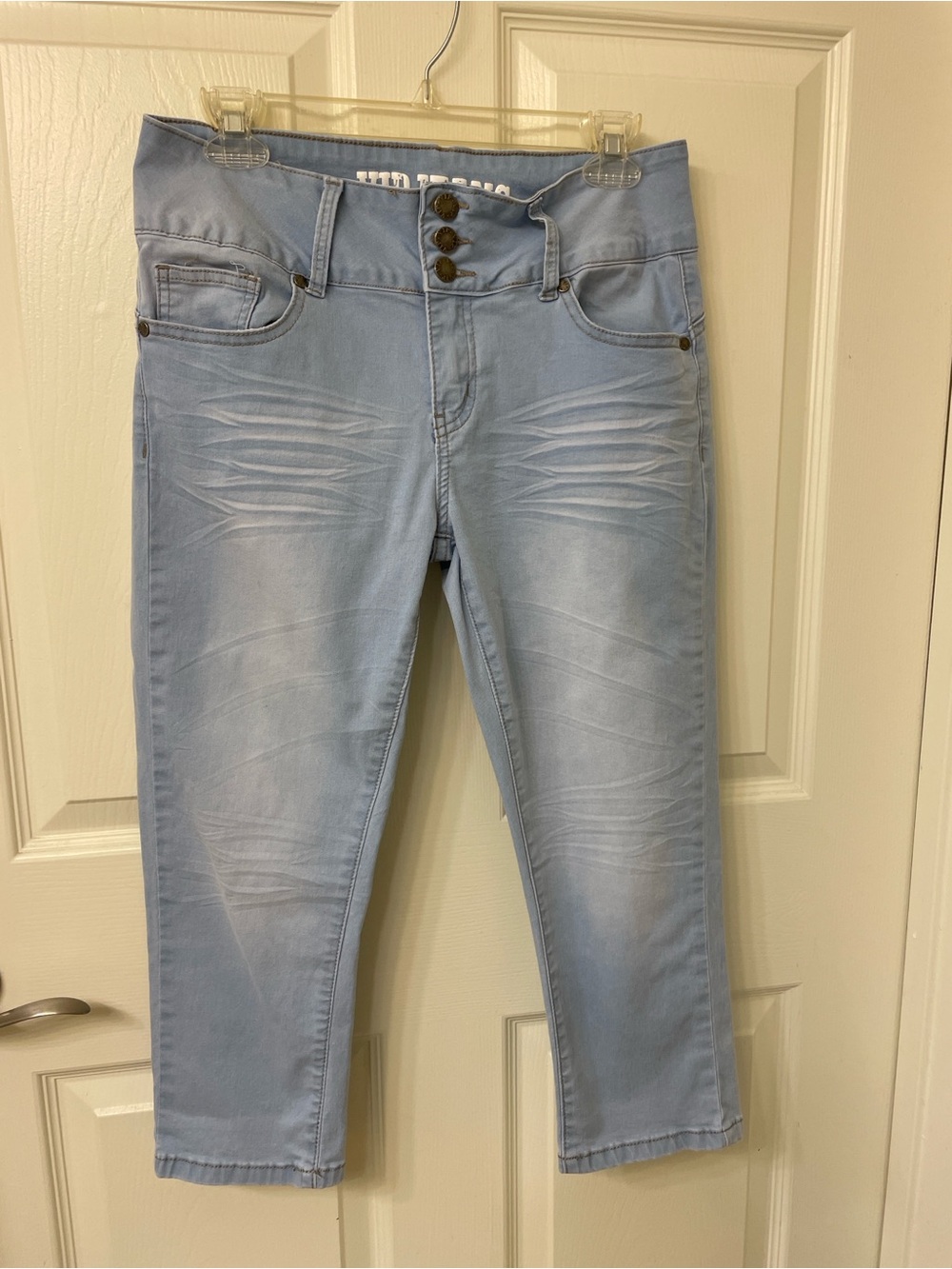VIP Light Wash High-Rise Ankle Jeans